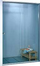 Душові двері KO&PO 7053 F (140) 180х140 см розсувні скло матове сатин, фото 3