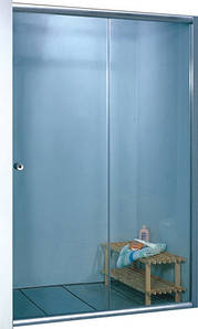 Душові двері KO&PO 7053 F (170) 180х170 см розсувні скло матове сатин