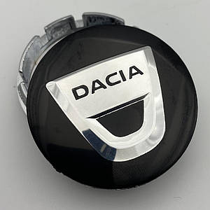 Ковпачок Dacia чорні/хром 56 мм 52 мм