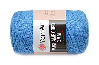 YarnArt Macrame Cord 3 мм, Синій №786