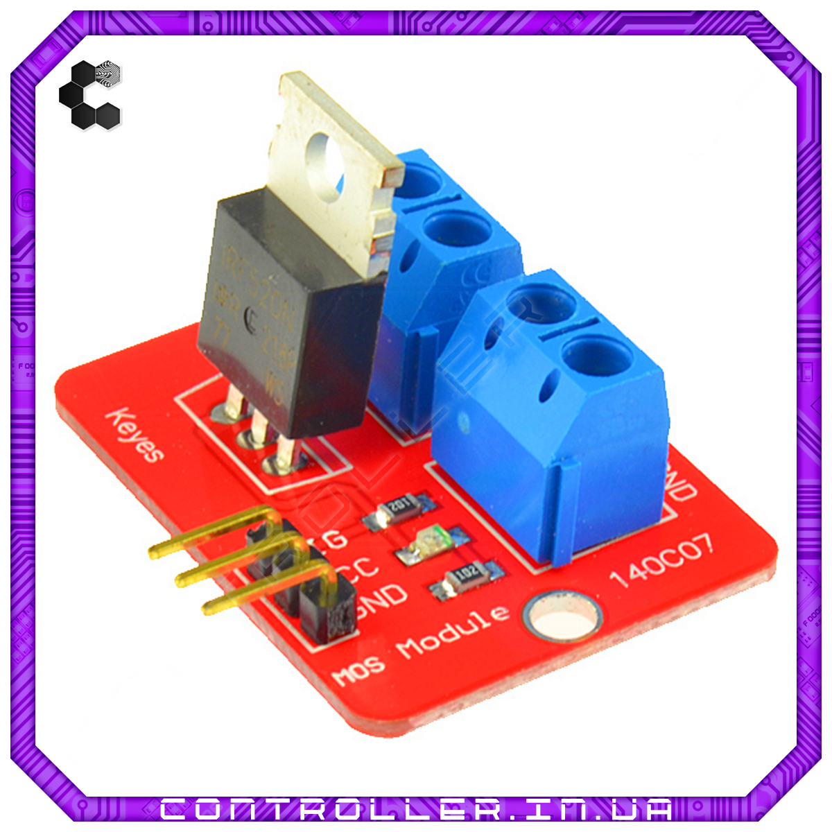 Модуль IRF520N MOSFET 140C07