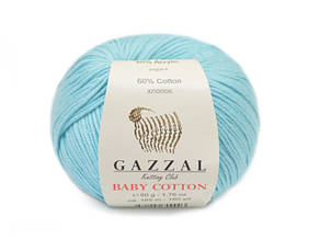 Gazzal Cotton Baby, Лазурний №3451