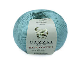 Gazzal Cotton Baby, Бірюза №3452