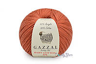 Gazzal Baby Cotton-25, Кирпичный №3454