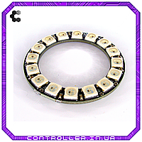 Коло з 16 RGB світлодіодами WS2812 з послідовним керуванням