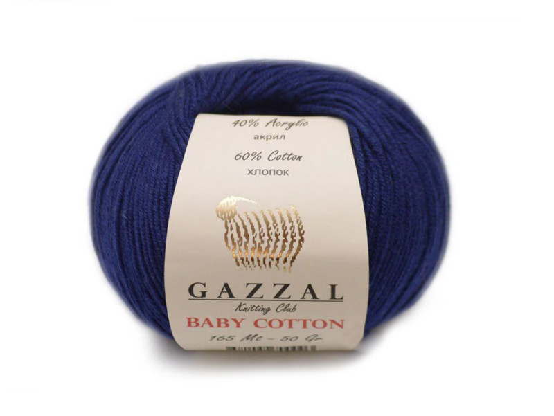 Gazzal Cotton Baby, Темно-синій №3438