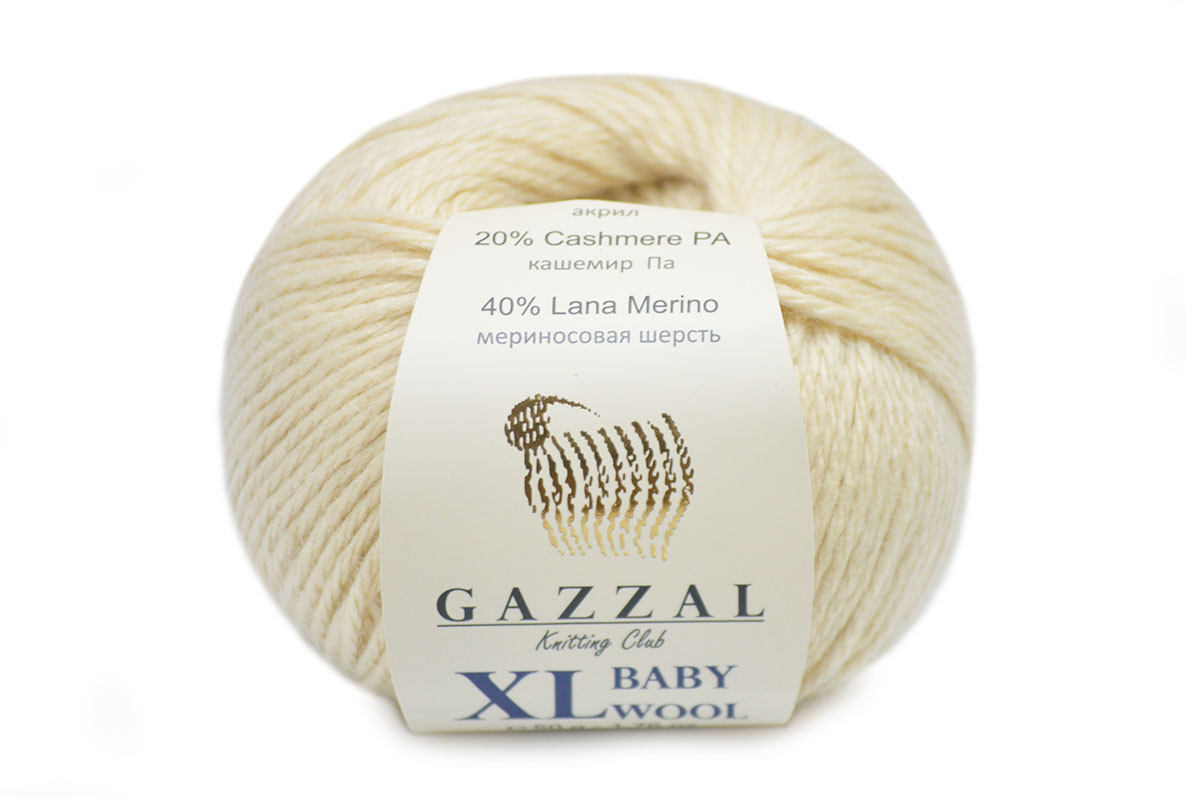 Gazzal Baby Wool XL, Кремовий №829