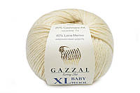 Gazzal XL Baby Wool, Кремовый №829