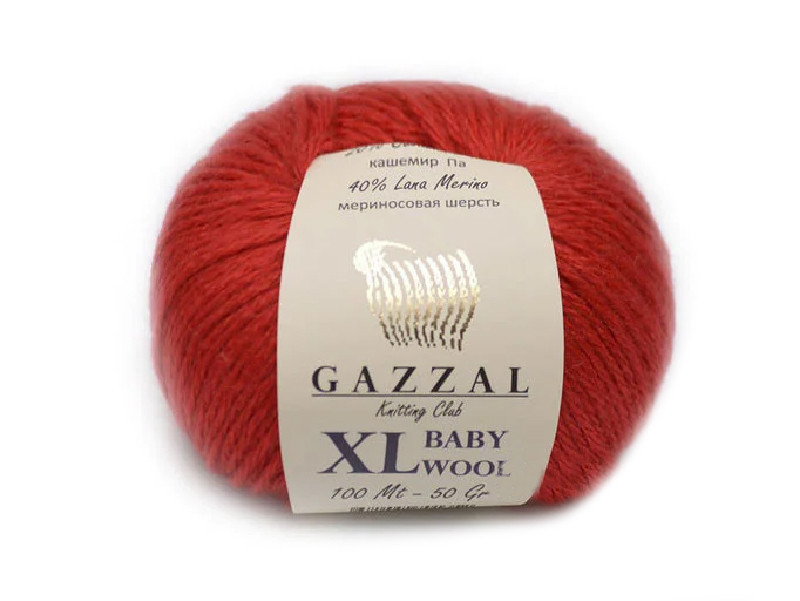Gazzal Baby Wool XL, Червоний №811
