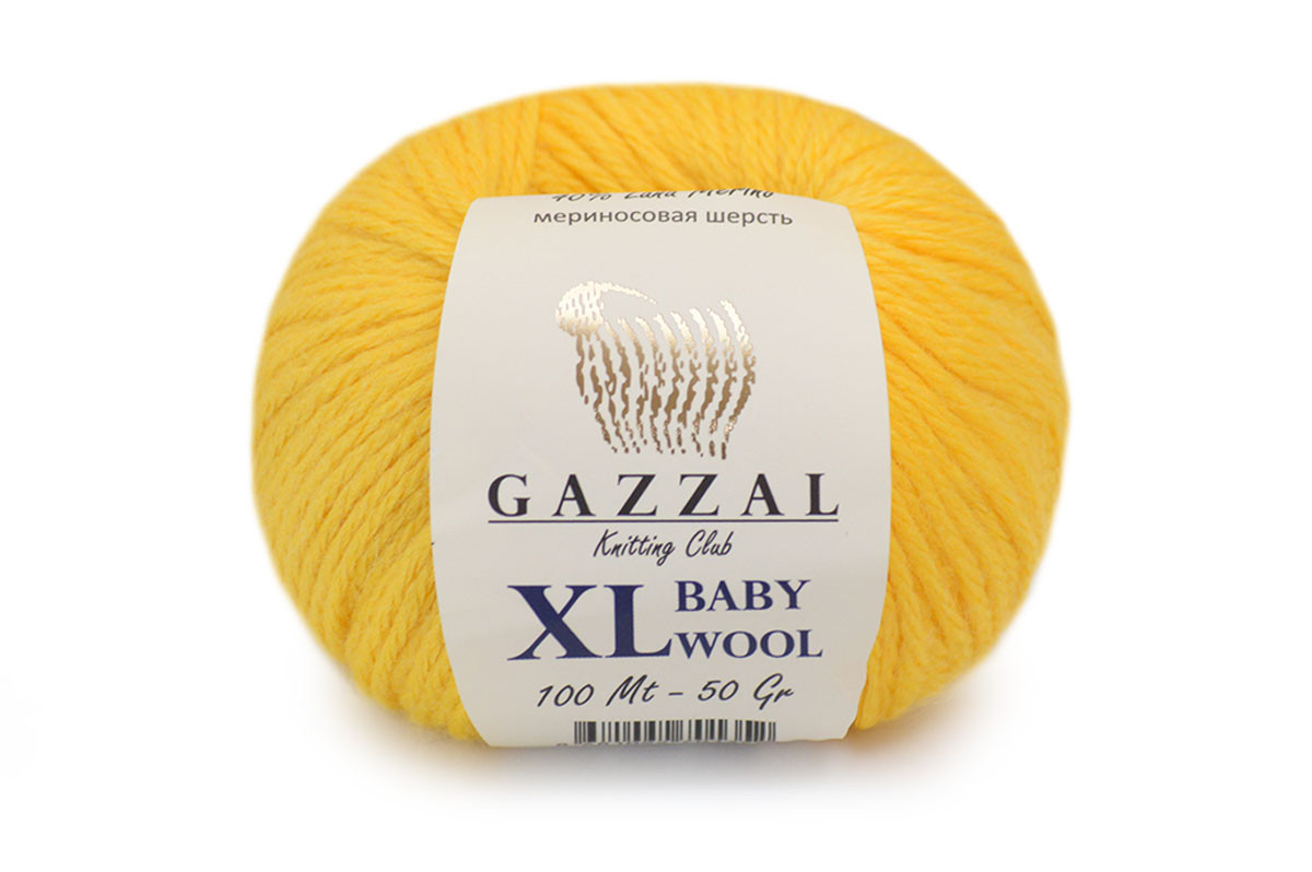 Gazzal Baby Wool XL, Жовтий №812