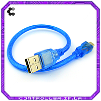Кабель USB type A - micro USB 30см