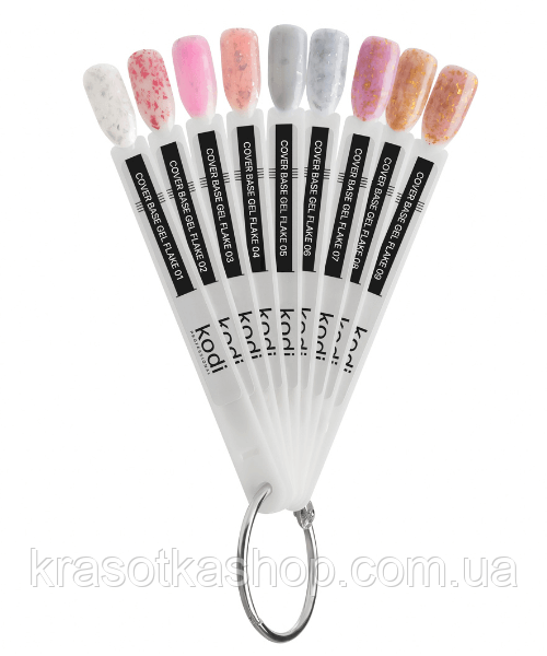 Камуфлююче базове покриття Cover Base Gel Flake Kodi, 01-08 7 мл
