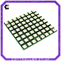 Плата расширение NeoPixel Shield WS2812 с последовательным управлением 8x8 RGB