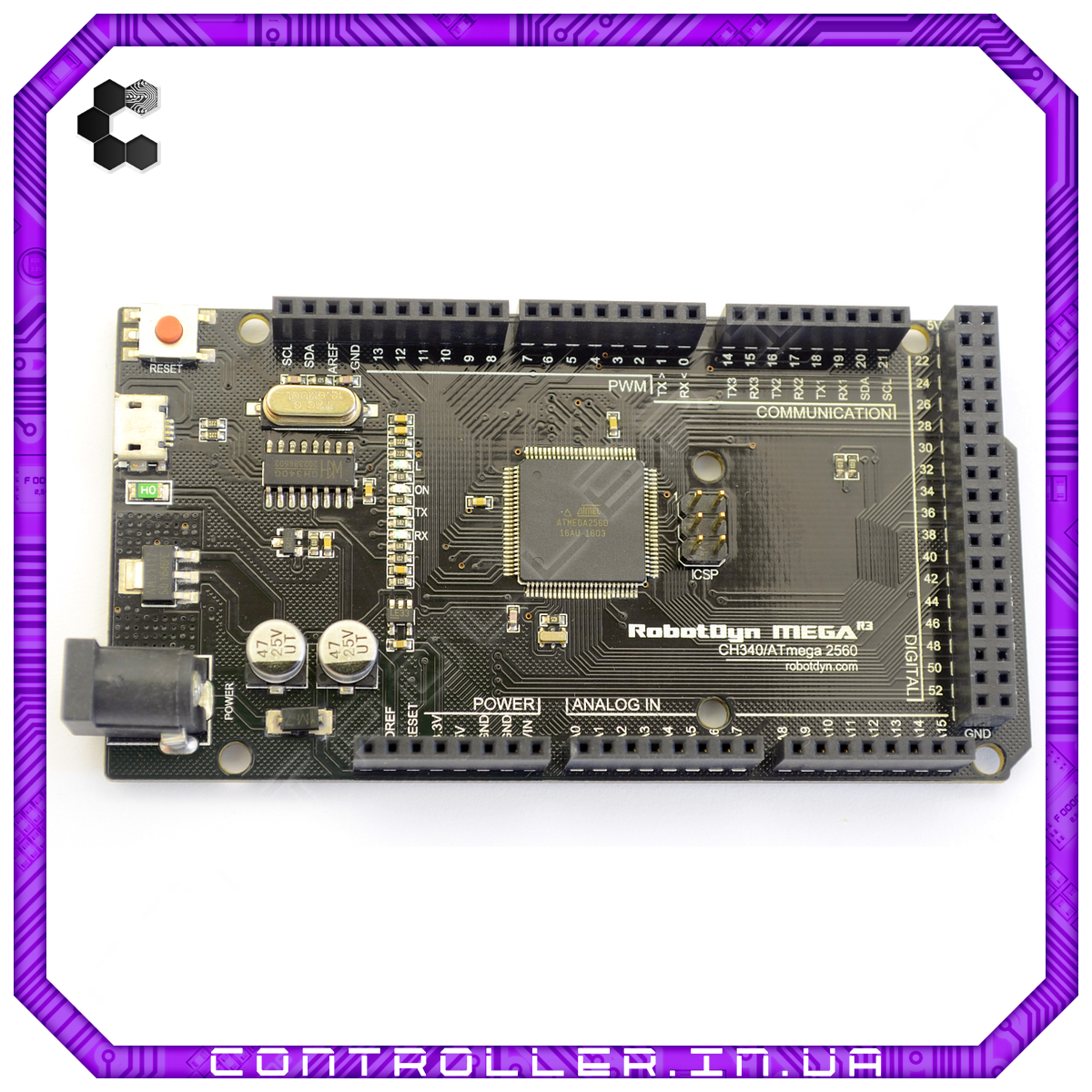 Микроконтроллер Arduino Mega 2560 R3 RobotDyn (ID#1610820901), цена ...