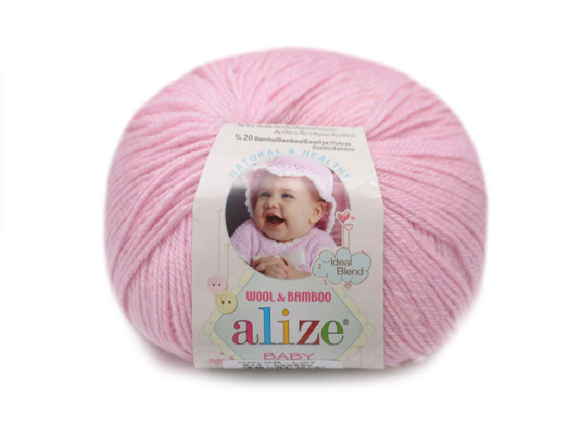 Alize Baby Wool, Світло-рожевий №185