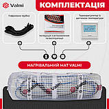 Електрична тепла підлога Valmi Mat 0,5м² /100Ват/200Вт/м² нагрівальний мат терморегулятором E51, фото 3