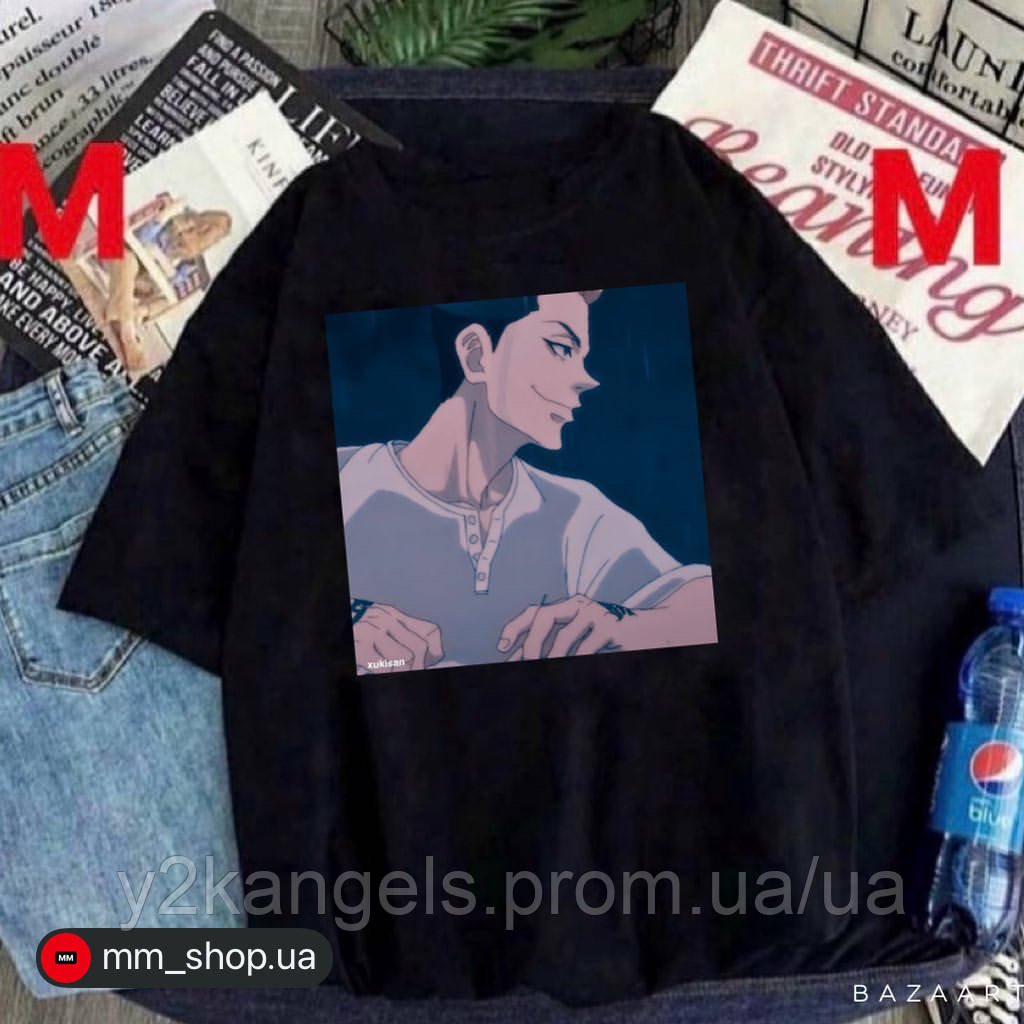 Футболка с принтом Tokyo Revengers Манга Сюдзи Ханма ( Токийские ...