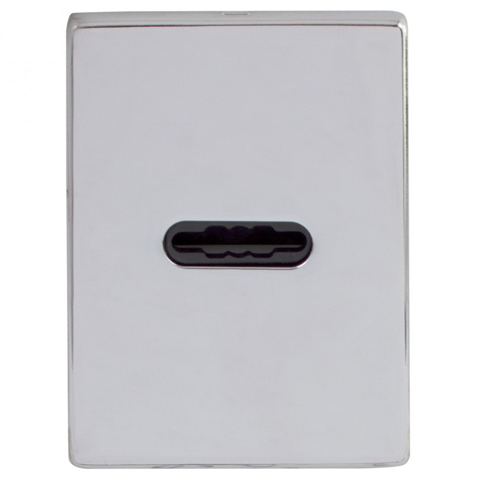 Дверна накладка (розетка) під сувальдний ключ Protect 60X80мм CP Хром полірований, фото 1