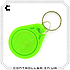 Брелок RFID/NFC Mifare Mf1 S50 13.56 MHz зелений, фото 2