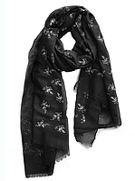 Тонкий шарф Fashion Вивьен из вискозы 180*80 см черный