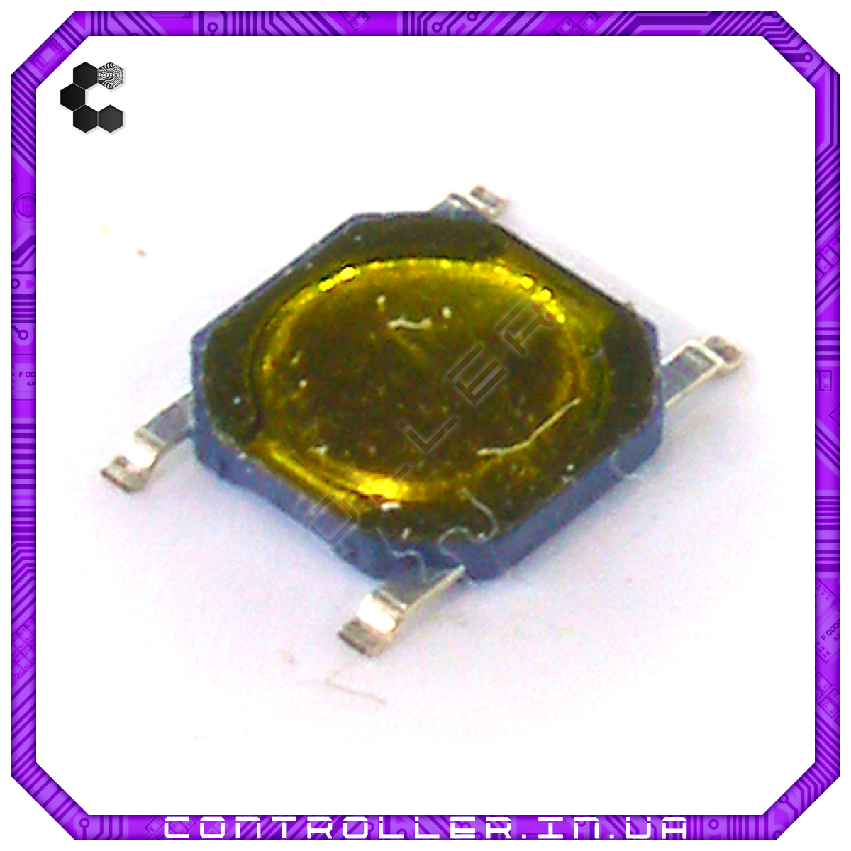 Кнопка тактова 5.07x5.17х0.75, фото 1