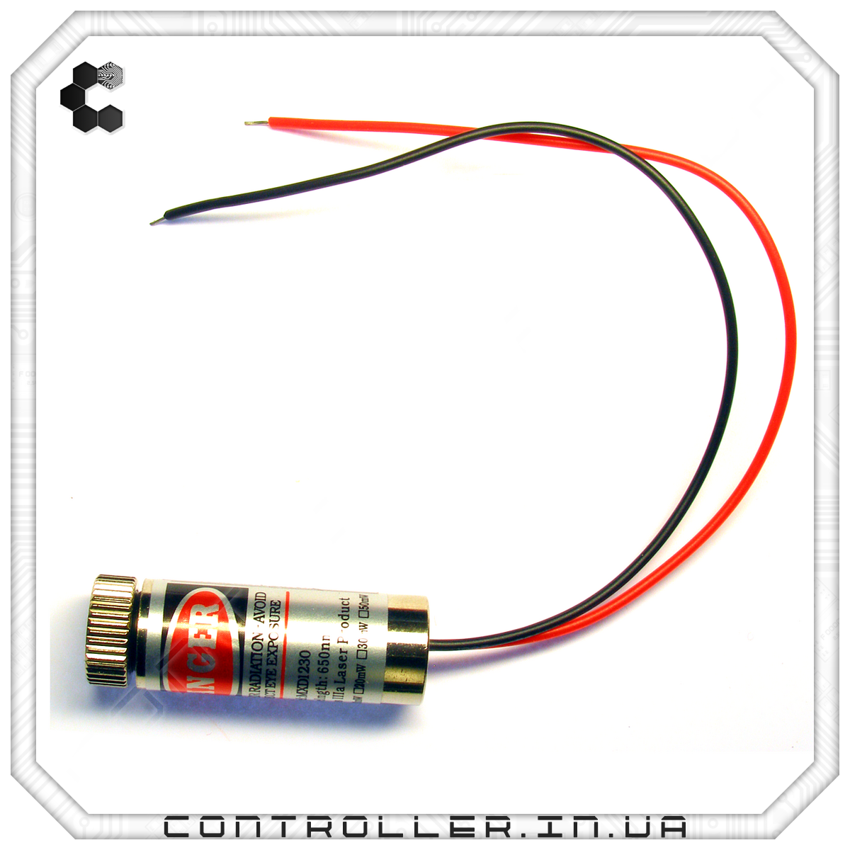 Лазер красный с регулируемым фокусом 5mW 650nm (крест) - фото 2 - id-p1610820872