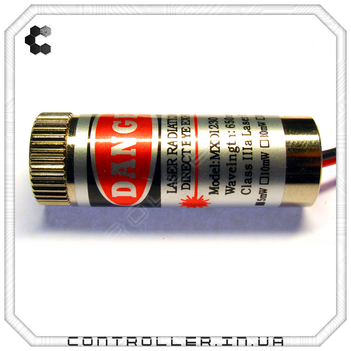 Лазер красный с регулируемым фокусом 5mW 650nm (крест) - фото 5 - id-p1610820872