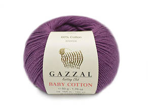 Gazzal Cotton Baby, Баклажан №3441