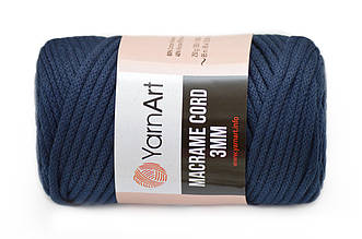 YarnArt Macrame Cord 3 мм, Темно-синій №784