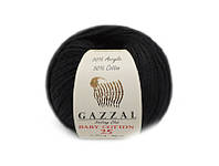 Gazzal Baby Cotton-25, Черный №3433