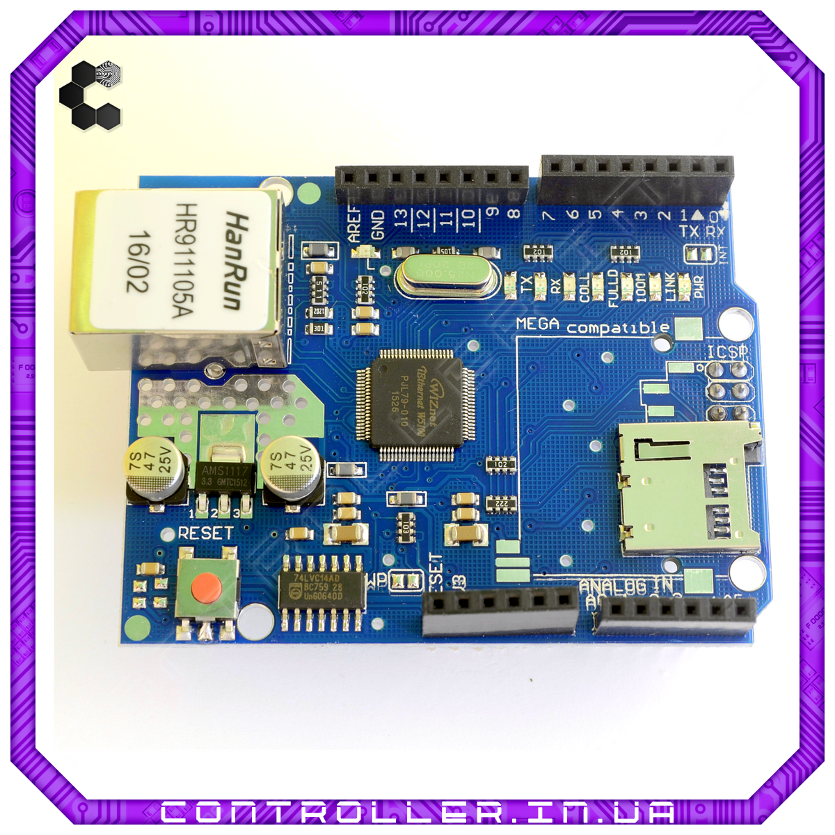 Плата розширення Ethernet Shield W5100