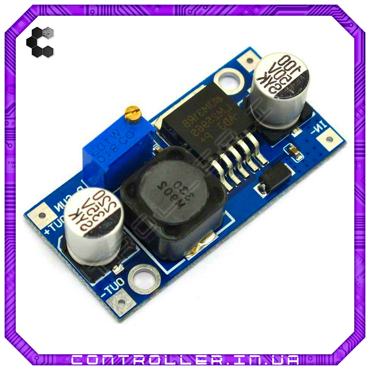Перетворювач знижувальний DC-DC LM2596 3А SMD, фото 1