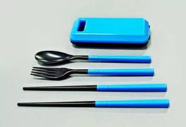 Набір столових приборів із 3 предметів (ложка, вилка, палички)