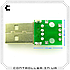 Плата перехідник з роз'ємом USB тато, 4 конектори, фото 4