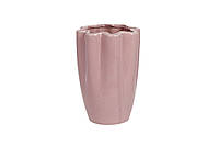 Ваза керамическая Цветок 11.5*11.5*16.6см, цвет - благородный розовый ( 727-517)