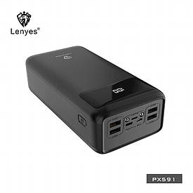 Power bank LENYES PX591 50000mAh (реальна ємність) 20W+PD QUICH CHARGE BF