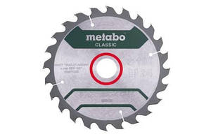 Пилкове полотно Metabo «PRECISION CUT WOOD — CLASSIC» 190X30 Z24 WZ 15° (628675000)