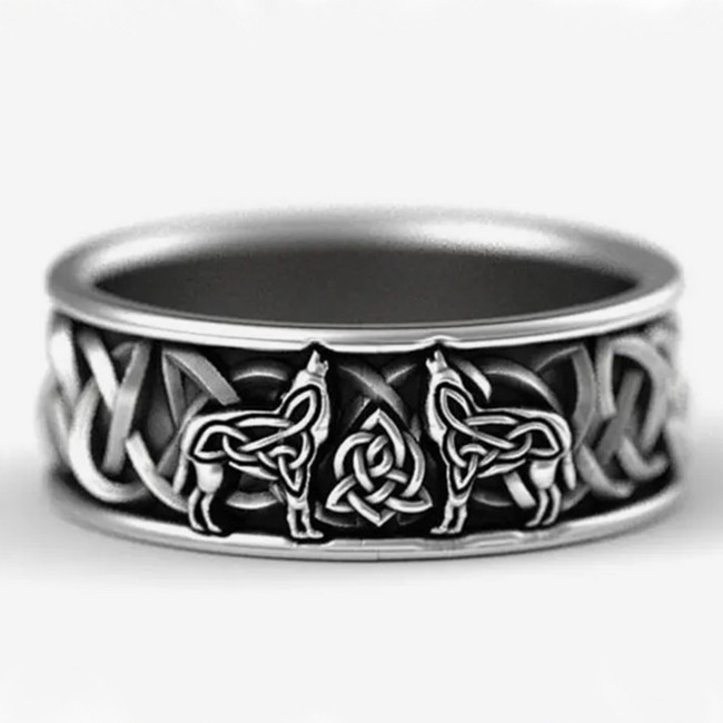Кільце скандинавське з Вовками, фото 1