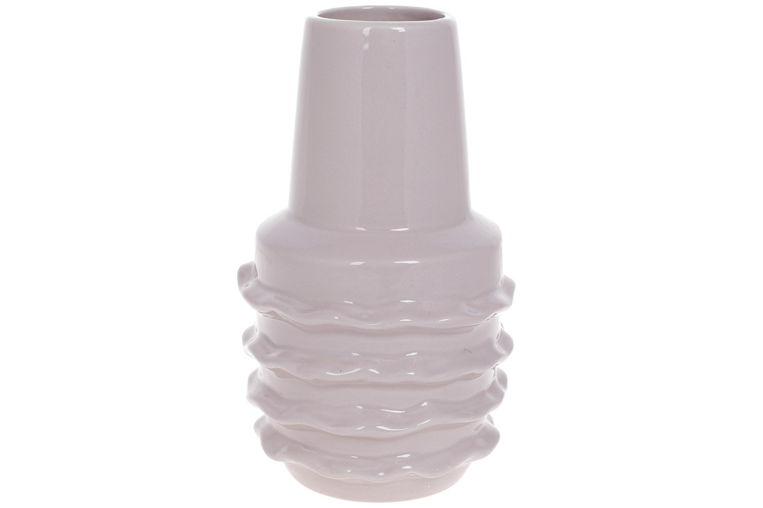 Ваза керамічна Мережива 13.5*13.5*2 см., колір бежевий (SA2-953)