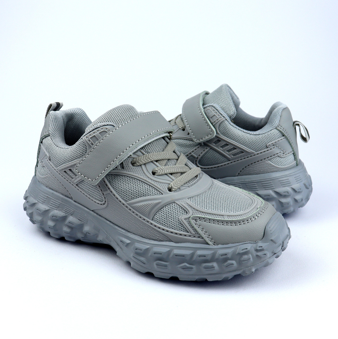 10525D Сірі дитячі кросівки на липучці тм Том.м