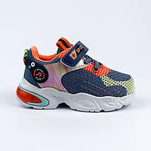 9948M Сірі кросівки для дівчинки з білою підошвою на липучці тм Том.м, фото 3