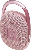 Блютуз колонка JBL Clip 4 Bluetooth, оригінал, рожева, маленька, на карабіні/з карабіном, джбл/джибіель, фото 3