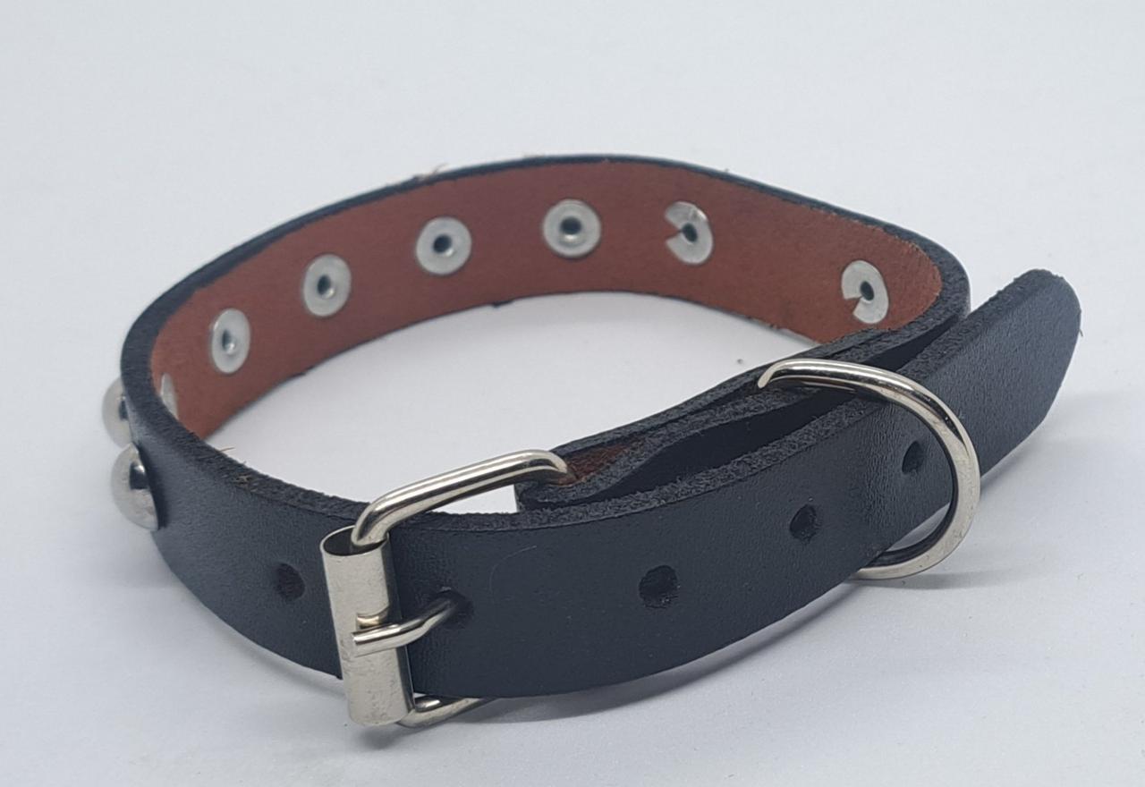 Нашийник шкіра з візерунком 20 мм