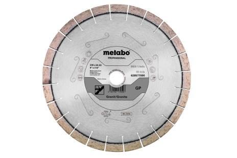 Алмазний відрізний круг Metabo 230X22.23 мм "GP" граніт "PROFESSIONAL" (628577000)