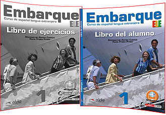 Embarque 1. Libro del alumno+Ejercicios. Комплект книг з іспанської мови. Підручник+Зошит. Edelsa