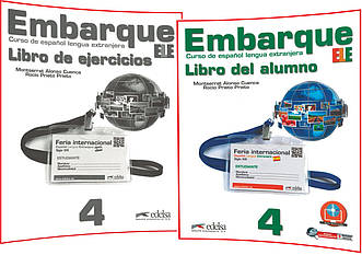 Embarque 4. Libro del alumno+Ejercicios. Комплект книг з іспанської мови. Підручник+Зошит. Edelsa