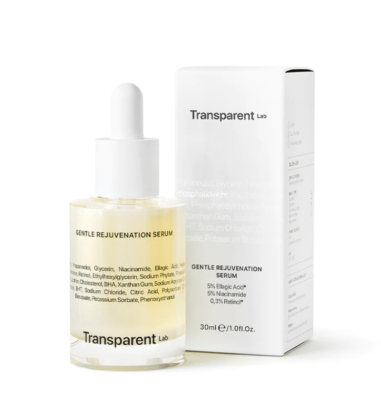 Transparent-Lab Gentle Rejuvenation Serum - Освітлюючий серум проти старіння з ніацинамідом та ретинолом
