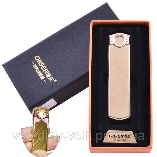 USB зажигалка Lighter в подарочной упаковке со спиралью накаливания ...