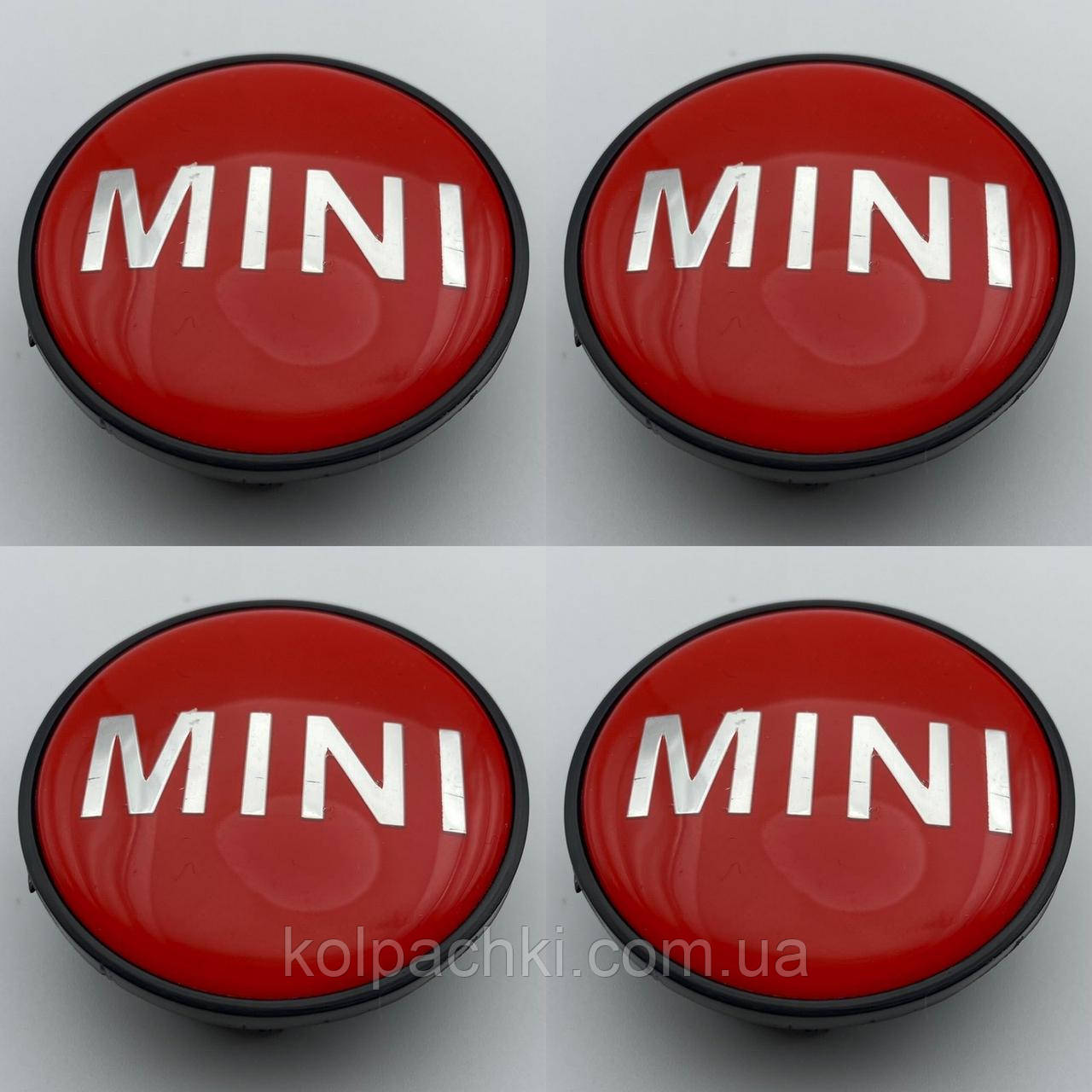 Ковпачки на литі диски Mini Cooper 3613-1171 069 55 мм червоні