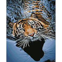 Алмазная мозаика 40х50 STRATEG Тигр на отдыхе (FA20143)